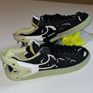 Nike Shoes Men's 6.5 Blazer Low Acronym Black Olive Aura DO9373 Heel Clip  NEW
